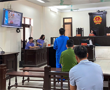 Viện KSND khu vực 9 - Hà Nội tổ chức phiên tòa xét xử rút gọn kết hợp số hóa...
