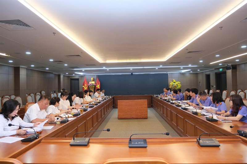 Liên ngành Viện kiểm sát - Tòa án nhân dân thành phố Hà Nội tổ chức phiên họp trù bị nhằm chuẩn bị Hội nghị tổng kết và ký Quy chế phối hợp