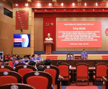 Toạ đàm "Xây dựng mối quan hệ phối hợp giữa Vụ Kiểm sát án dân sự với các...