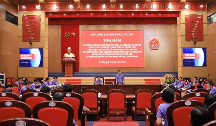Toạ đàm "Xây dựng mối quan hệ phối hợp giữa Vụ Kiểm sát án dân sự với...