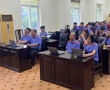 Viện KSND khu vực 6 – Hà Nội tổ chức tập huấn lập Hồ sơ kiểm sát điện tử và...
