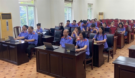 Viện KSND khu vực 6 – Hà Nội tổ chức tập huấn lập Hồ sơ kiểm sát điện...