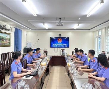 Viện KSND khu vực 9 – Hà Nội tổ chức tập huấn, hướng dẫn sử dụng phần mềm...