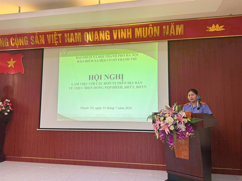 Tăng cường bảo vệ quyền lợi của người lao động: Viện KSND khu vực 11 phối hợp cùng Bảo hiểm xã hội cơ sở Thanh Trì làm việc với các đơn vị nợ đọng bảo hiểm.