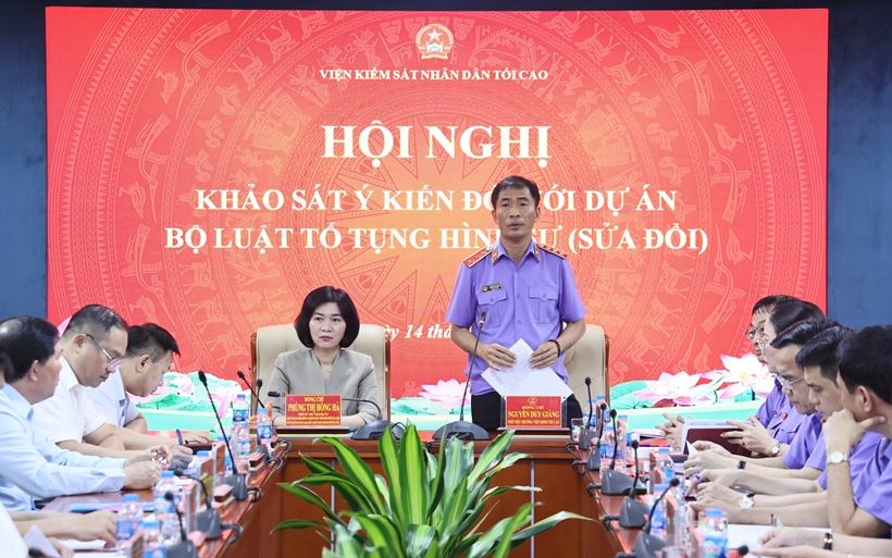 VKSND tối cao khảo sát ý kiến về dự án Bộ luật Tố tụng hình sự (sửa đổi)
