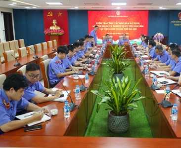 VKSND tối cao kiểm tra công tác bảo đảm an toàn, an ninh mạng và nghiệp vụ...