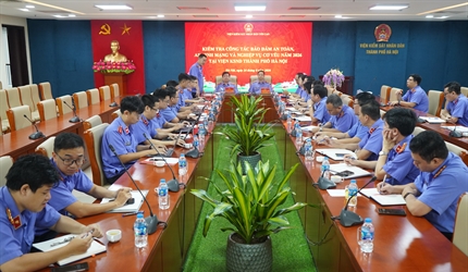 VKSND tối cao kiểm tra công tác bảo đảm an toàn, an ninh mạng và nghiệp...
