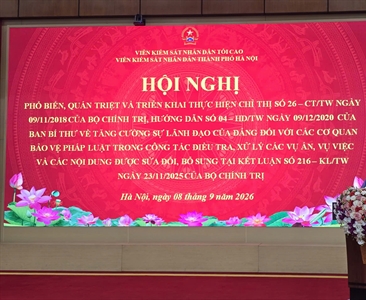 Viện KSND thành phố Hà Nội tiếp tục quán triệt và triển khai thực hiện...
