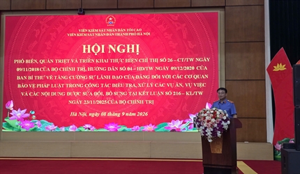 Viện KSND thành phố Hà Nội tiếp tục quán triệt và triển khai thực hiện...