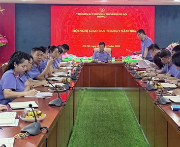 Phòng 3 - Viện kiểm sát nhân dân thành phố Hà Nội tổ chức Hội nghị giao ban...