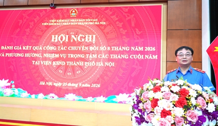 Viện KSND thành phố Hà Nội tổ chức Hội nghị đánh giá  kết quả công tác...