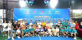 VKSND thành phố Hà Nội tổ chức Giải thể thao Pickleball mở...