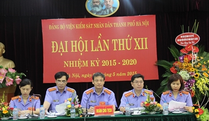 Viện kiểm sát nhân dân thành phố Hà Nội tổ chức thành công Đại hội Đảng...
