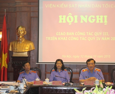 Viện kiểm sát nhân dân tối cao tổ chức Hội nghị giao ban công tác Quý III,...