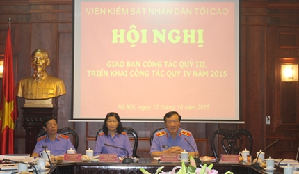 Viện kiểm sát nhân dân tối cao tổ chức Hội nghị giao ban công tác Quý...