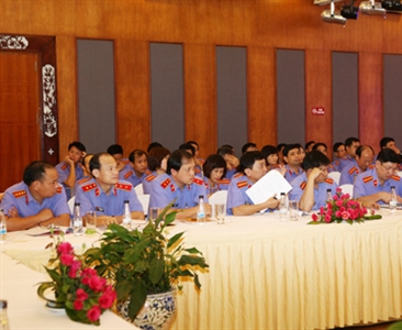 VIỆN KSND QUẬN HAI BÀ TRƯNG VÀ CƠ QUAN CSĐT TỔ  CHỨC HỘI NGHỊ RÚT KINH...