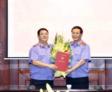 Bổ nhiệm chức vụ Phó Vụ trưởng Vụ Thi đua – Khen thưởng
