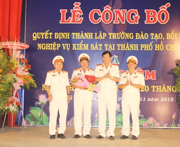 Công bố Quyết định thành lập Trường đào tạo, bồi dưỡng nghiệp vụ kiểm sát...