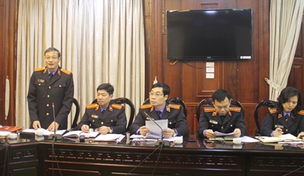 Lãnh đạo Viện kiểm sát nhân dân tối cao nghe Viện kiểm sát nhân dân Tp...