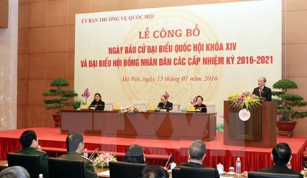 Chính thức công bố ngày bầu cử đại biểu Quốc hội khóa XIV
