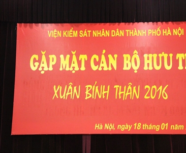 Viện KSND thành phố Hà Nội tổ chức gặp mặt các đồng chí cán bộ hưu trí nhân...