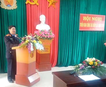 Viện KSND huyện Ba Vì tổ chức Hội nghị triển khai công tác năm 2016