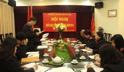 PHÒNG 5 VIỆN KIỂM SÁT NHÂN DÂN THÀNH PHỐ HÀ NỘI  TRIỂN KHAI CÔNG TÁC...