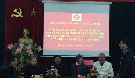 Viện KSND huyện Thanh Trì tổ chức Hội nghị cán bộ công chức 2015 và gặp...