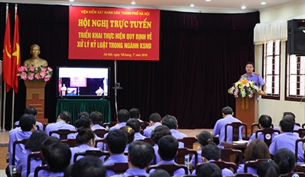 Tin kiểm sát VKSND TP. Hà Nội đi đầu trong triển khai quy định về xử lý...