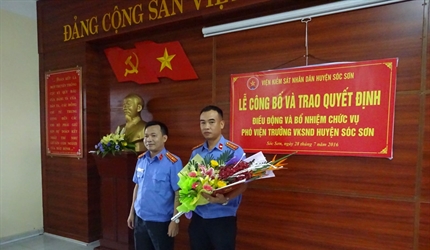 Lễ công bố, trao Quyết định điều động, bổ nhiệm chức vụ Phó Viện trưởng...