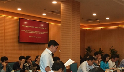 Viện KSND thành phố báo cáo kết quả công tác với Đoàn Đại biểu Quốc hội...