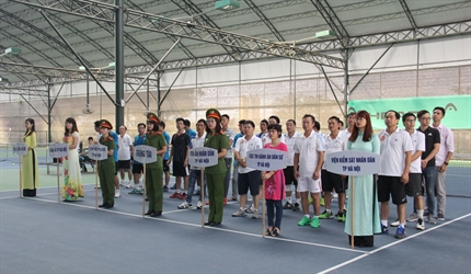 Viện KSND TP Hà Nội tham gia thi đấu giải tennis Cụm thi đua số 11 –...