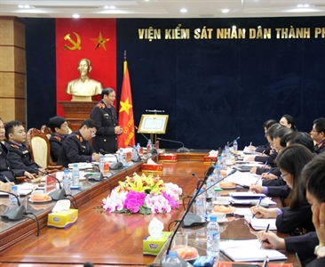 Viện KSND thành phố tiếp đoàn kiểm tra Viện KSND tối cao