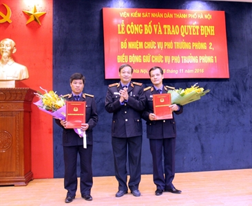 Lễ công bố và trao Quyết định bổ nhiệm Phó trưởng Phòng 2 và Quyết định điều...