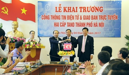 TAND thành phố Hà Nội ra mắt giao diện mới trang thông tin điện tử