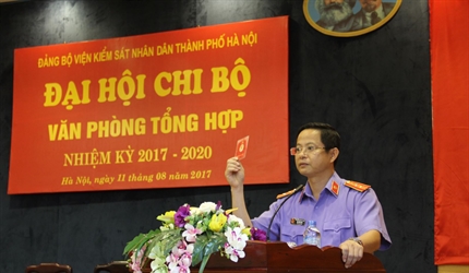 Đại hội Chi bộ Văn phòng tổng hợp nhiệm kỳ 2017 – 2020 thành công tốt đẹp